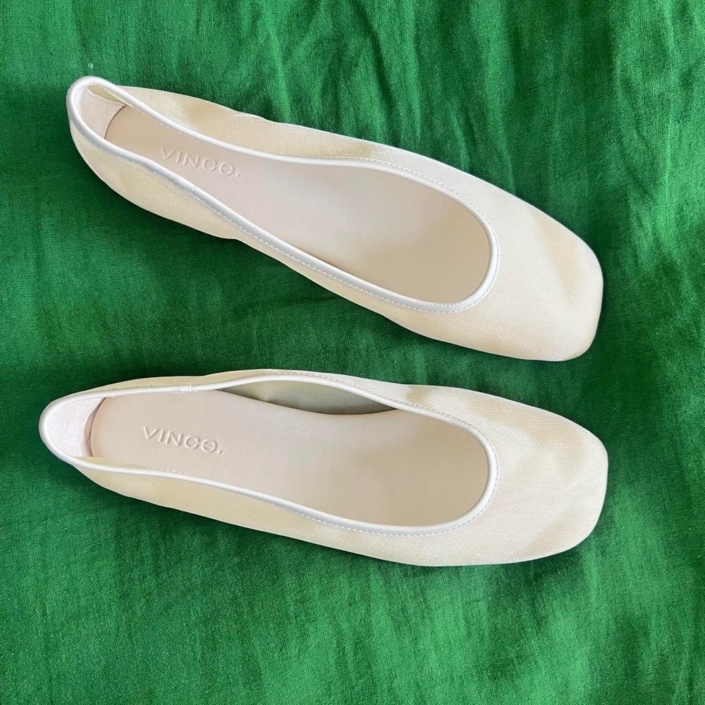 Vince Leah Mesh square toe ballet flat